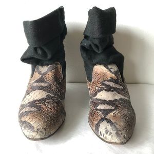 Vintage 80’s Snakeskin Slouch Boot